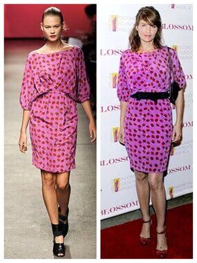 2009 Thakoon 100% Silk Rose Print Draped Mini Dress 8 Magenta Pink Floral Luxury